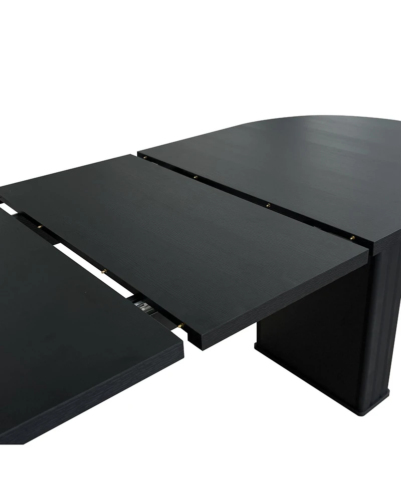 Streamdale Furniture Seats 4-8 Extendable Oval Dining Table