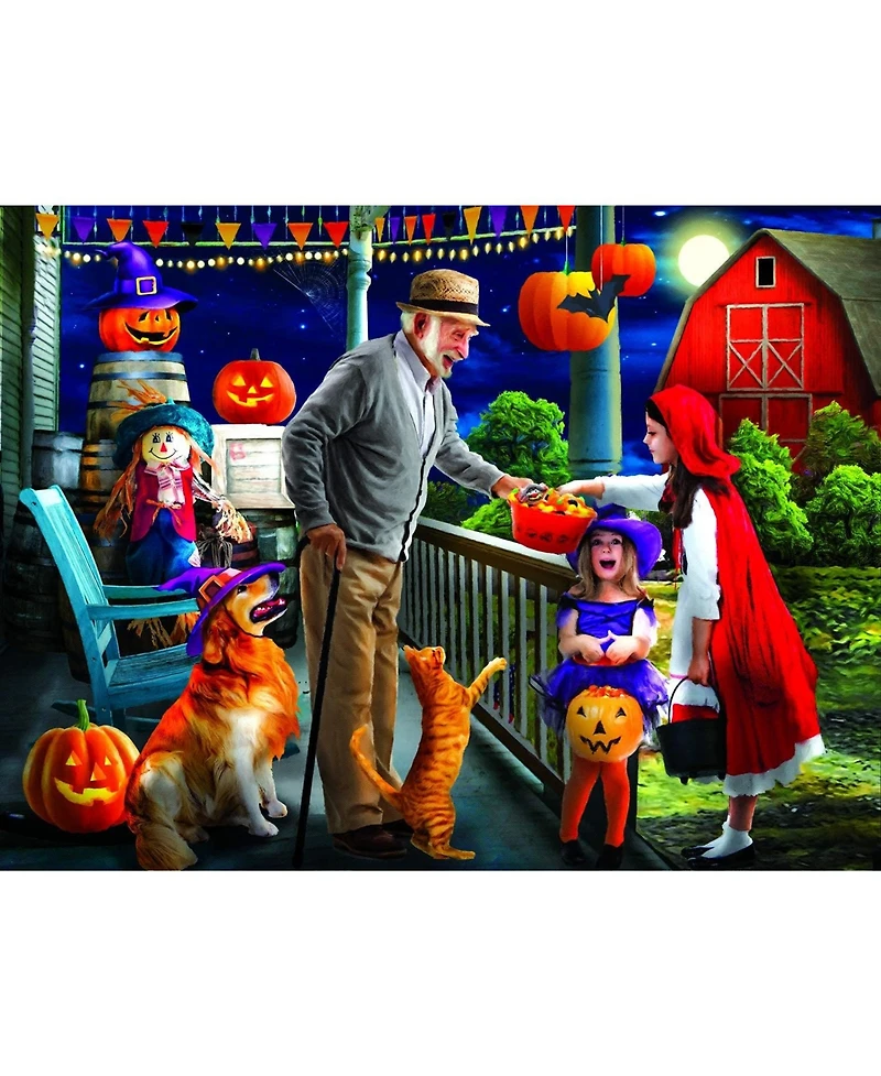 SunsOut Halloween at Grandpa's 500 piece Jigsaw Puzzle for Adults Halloween