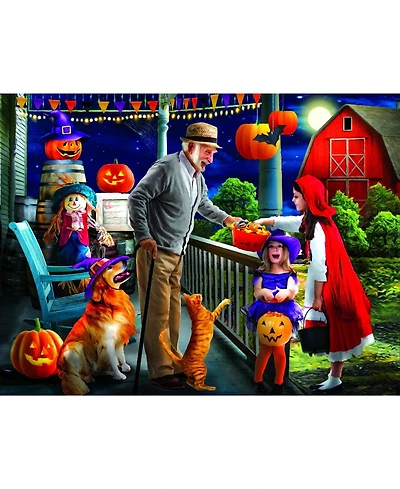 SunsOut Halloween at Grandpa's 500 piece Jigsaw Puzzle for Adults Halloween
