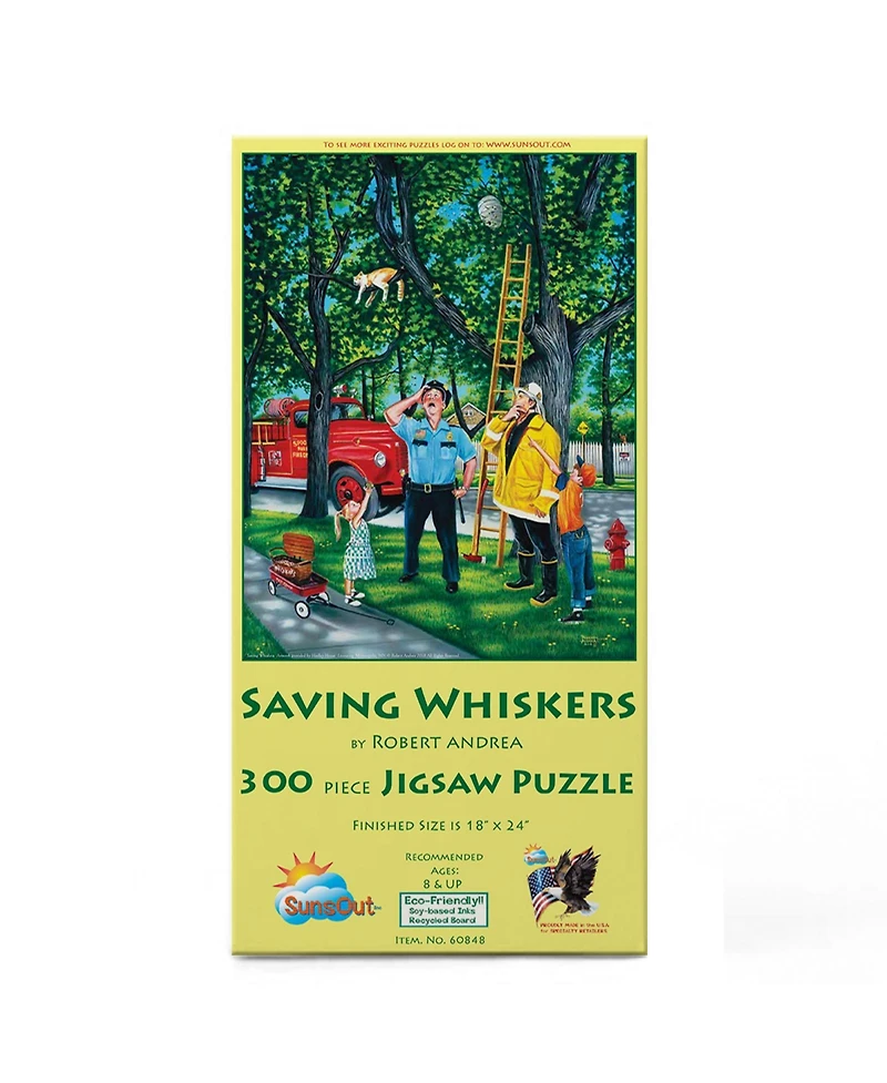 SunsOut Saving Whiskers 300 piece Jigsaw Puzzle for Adults