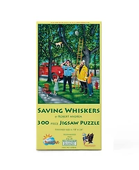 SunsOut Saving Whiskers 300 piece Jigsaw Puzzle for Adults