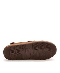 Dearfoams Men's Forster Genuine Shearling Moccasin Slippers