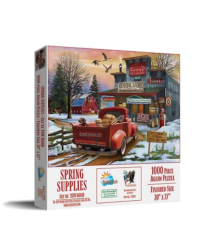 SunsOut Spring Supplies 1000 piece Jigsaw Puzzle for Adults