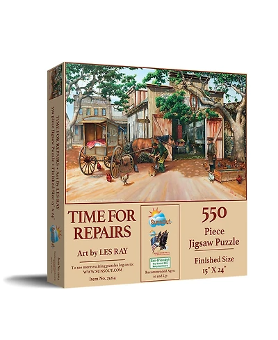 SunsOut Time for Repairs 550 piece Jigsaw Puzzle for Adults