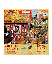 SunsOut Support Your Local Farmer 1000 piece Jigsaw Puzzle for Adults
