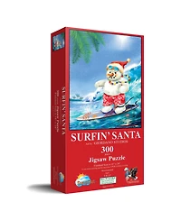 SunsOut Surfin' Santa 300 piece Jigsaw Puzzle for Adults Christmas