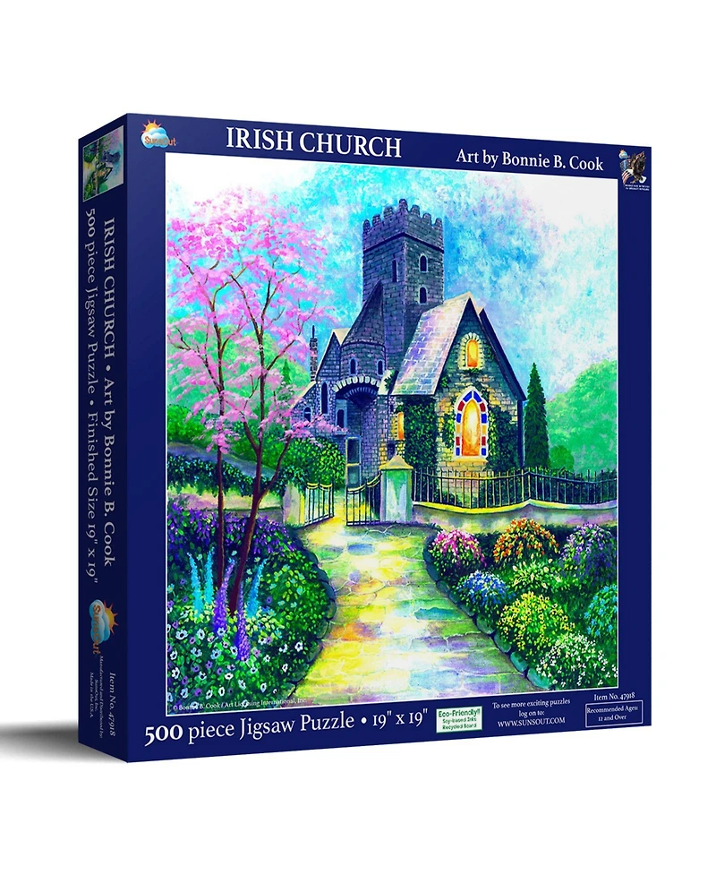 SunsOut Irish Church 500 piece Jigsaw Puzzle for Adults