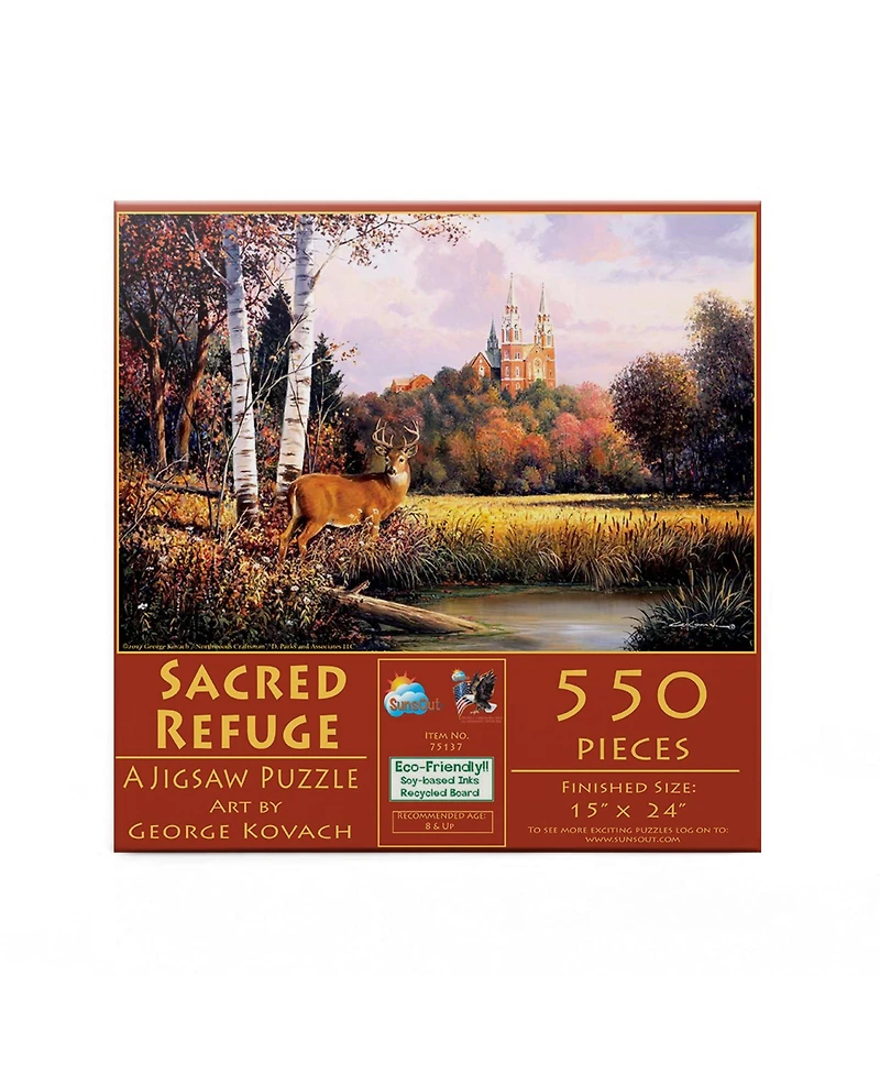 SunsOut Sacred Refuge 550 piece Jigsaw Puzzle for Adults