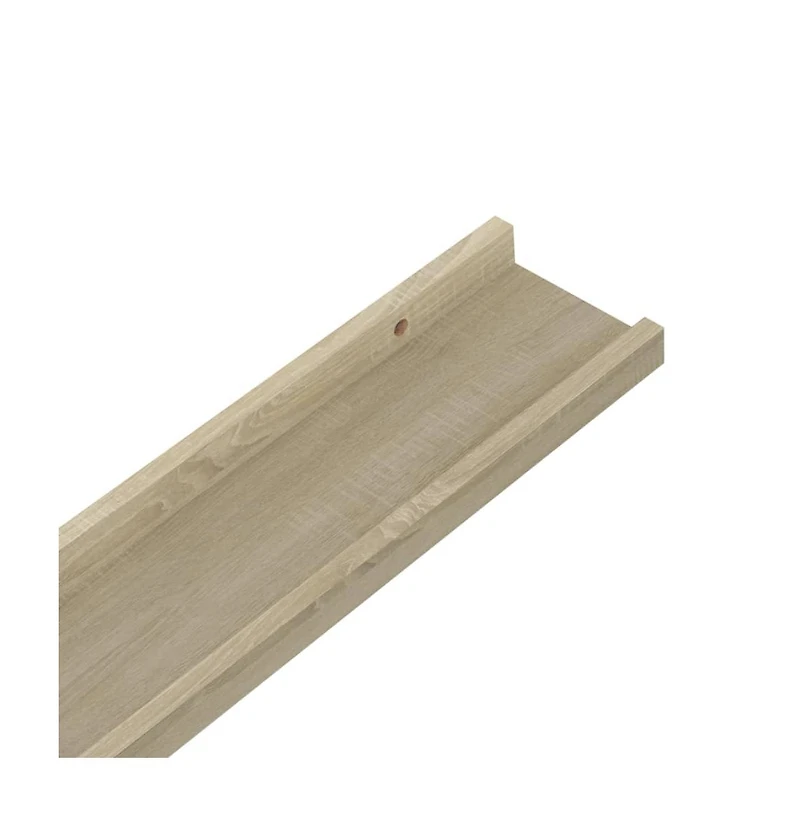 vidaXL Wall Shelves 2 pcs Sonoma Oak 15.7"x3.5"x1.2"