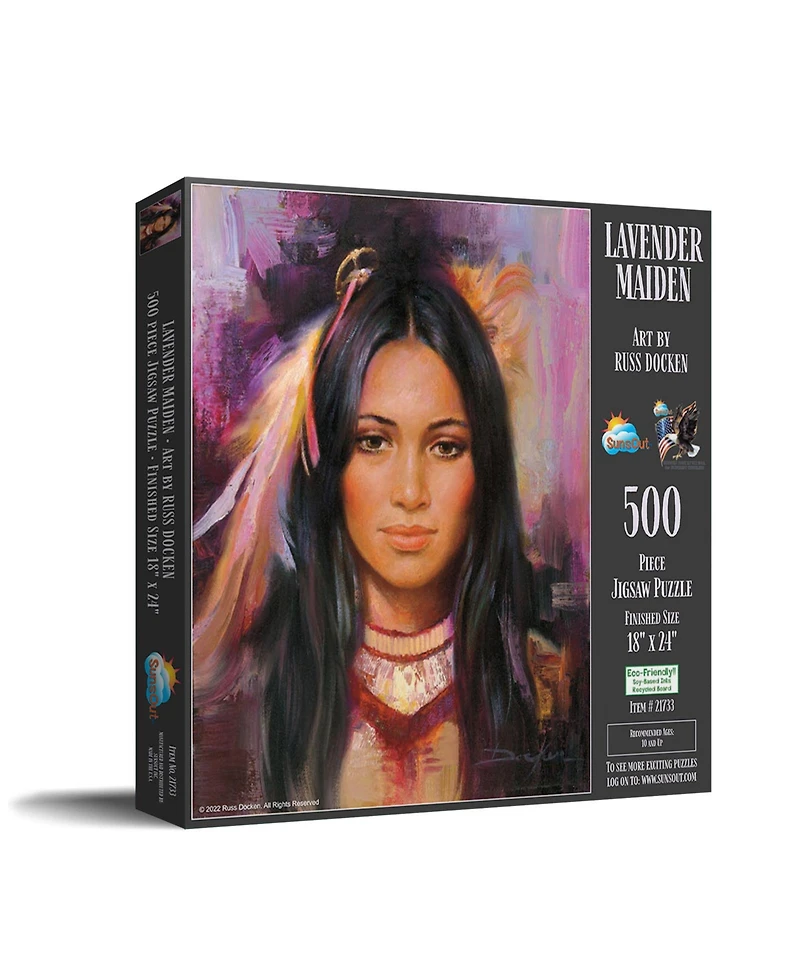 SunsOut Lavender Maiden 500 piece Jigsaw Puzzle for Adults