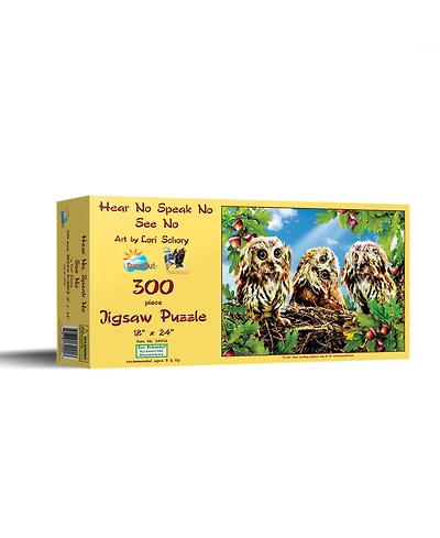 SunsOut Hear No Speak No See No 300 piece Jigsaw Puzzle for Adults