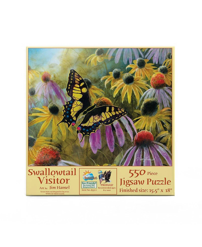 SunsOut Swallowtail Vistor 550 piece Jigsaw Puzzle for Adults