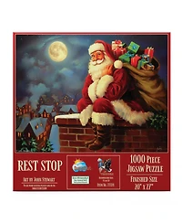 SunsOut Rest Stop 1000 piece Jigsaw Puzzle for Adults Christmas