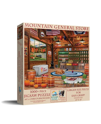 SunsOut Mountain General Store 1000 piece Jigsaw Puzzle for Adults Large Pieces