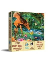 SunsOut Little Brown Horse 500 piece Jigsaw Puzzle for Adults