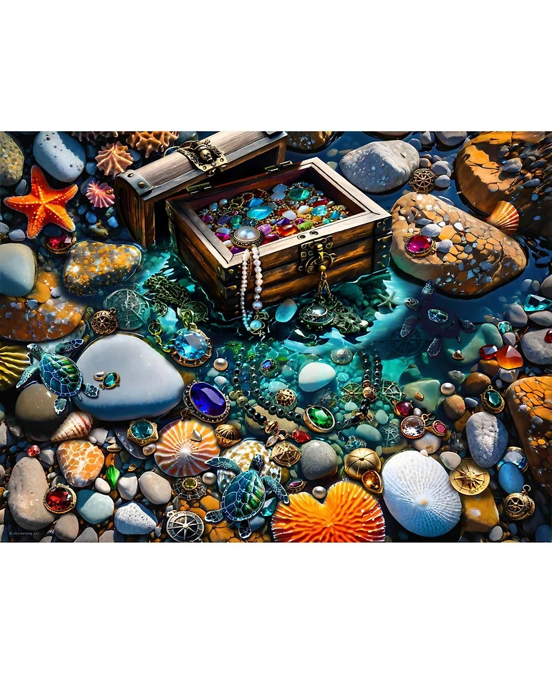 SunsOut Turtle Treasure Pool 1000 piece Jigsaw Puzzle for Adults