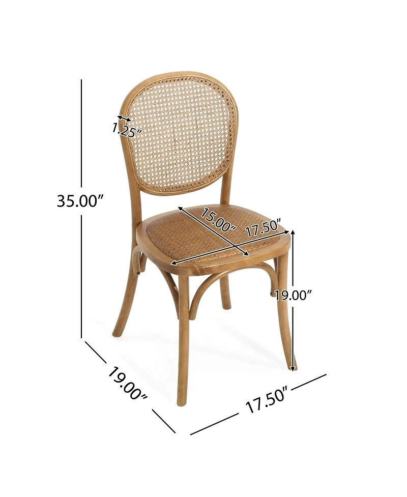 Streamdale Furniture Streamdale Rattan Dining Chairs (Set of 2) - Vintage Style