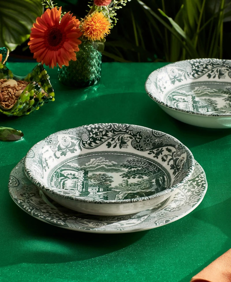 Spode Heritage Green Italian Cereal Bowls, Set of 4