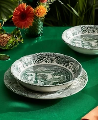 Spode Heritage Green Italian Cereal Bowls, Set of 4