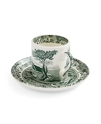 Spode Heritage Green Italian Espresso Cups and Saucers, Set of 4