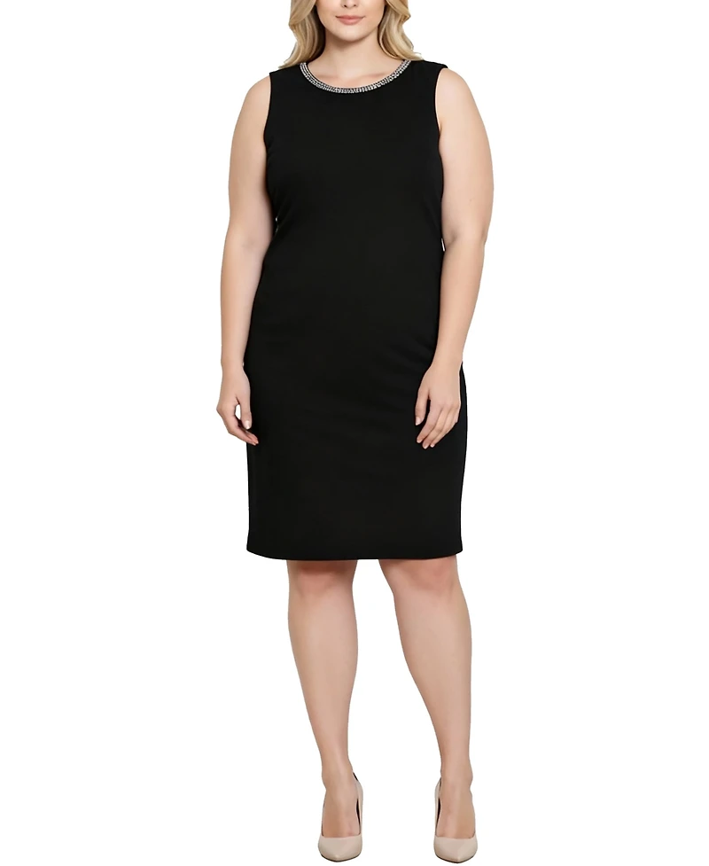 Ny Collection Plus 2 Piece Jacket and Dress Set