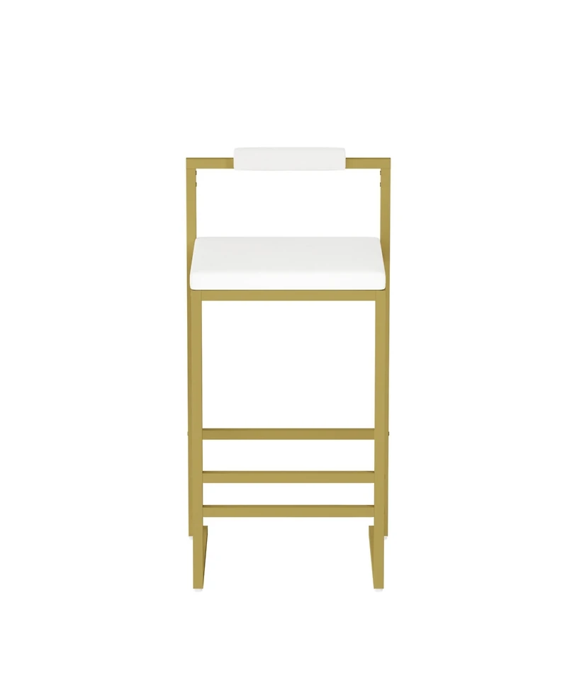 Streamdale Furniture Streamdale Velvet Bar Stools Set of 2