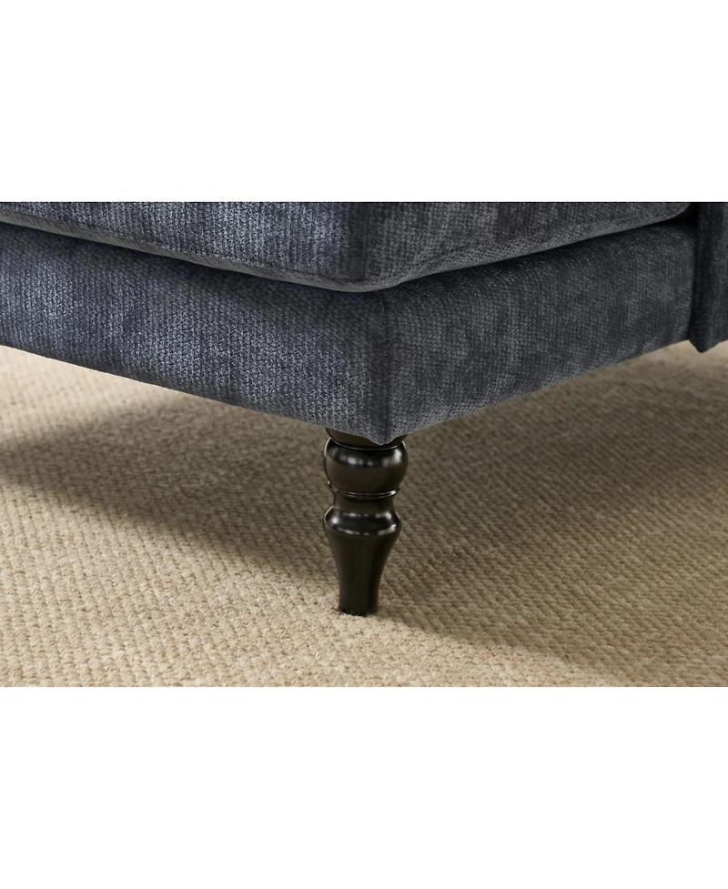 Streamdale FurnitureBlue Modern Chaise Lounge Sofa Recliner