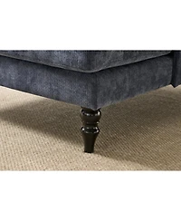 Streamdale FurnitureBlue Modern Chaise Lounge Sofa Recliner