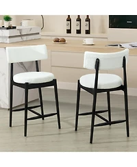 Streamdale Furniture Mid Century Modern Counter Stool (Sets of 2)