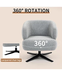 Streamdale Furniture Cuddle Swivel Chair - Balcony, Study, Living Room - Grey