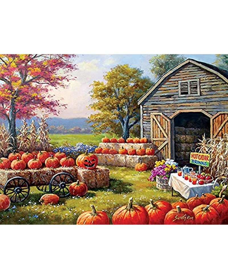 SunsOut Pumpkins for Sale 1000 piece Jigsaw Puzzle for Adults Halloween