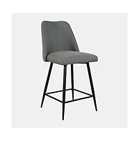 Jofran Macey Contemporary Modern Upholstered Counter Barstool (Set of 2