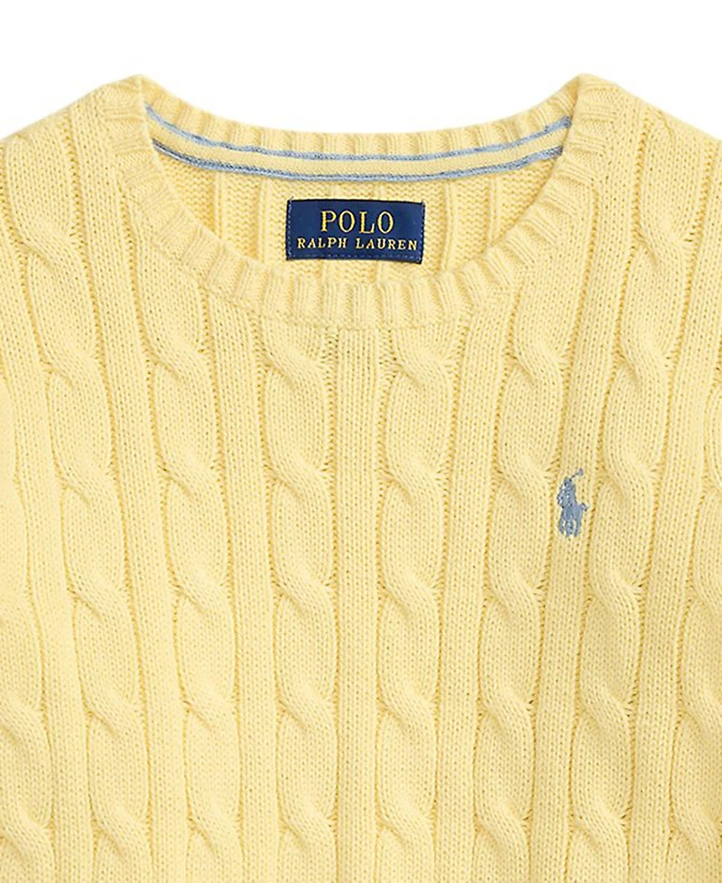 Polo Ralph Lauren Boys' 2-7 Crewneck Cable-Knit Sweater