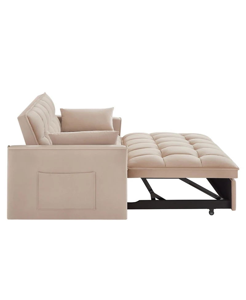 Streamdale Furniture 4-in-1 Versatile Loveseat Sofa & Bed with Storage and Armrests