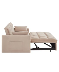 Streamdale Furniture 4-in-1 Versatile Loveseat Sofa & Bed with Storage and Armrests