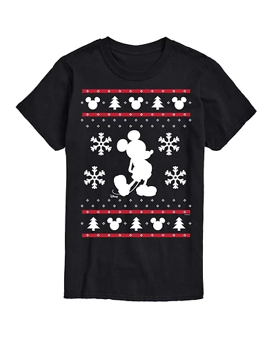 Airwaves Men's Disney Christmas Mickey Graphic Crewneck T-Shirt