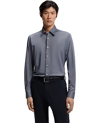 Boss by Hugo Boss Men's Regular-Fit Performance-Stretch Oxford Dress Shirt