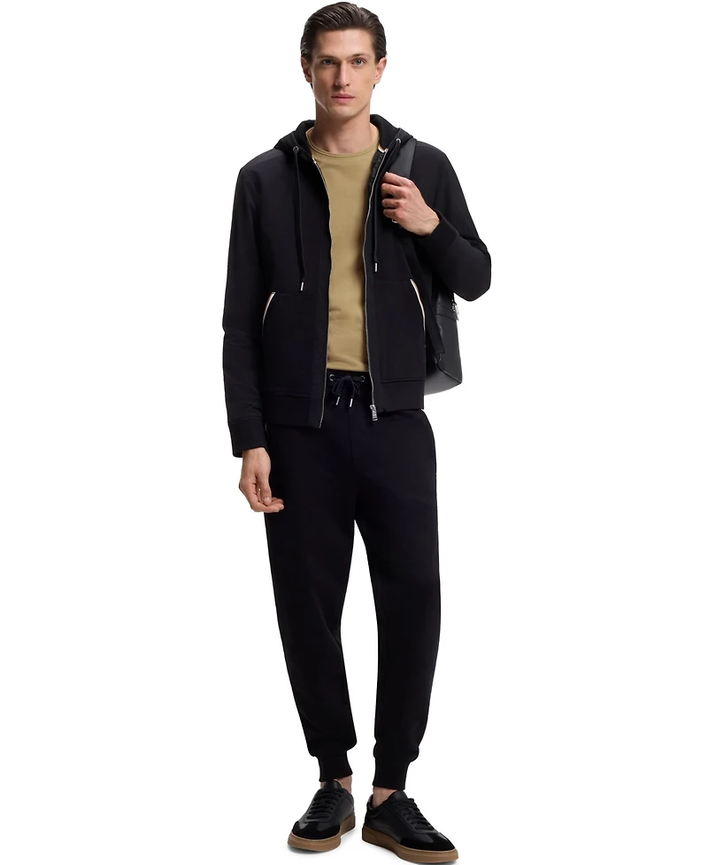 Boss by Hugo Men's Cotton-Blend Bubble-Jacquard T-Shirt