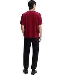 Boss by Hugo Men's Cotton-Jersey Logo Artwork T-Shirt