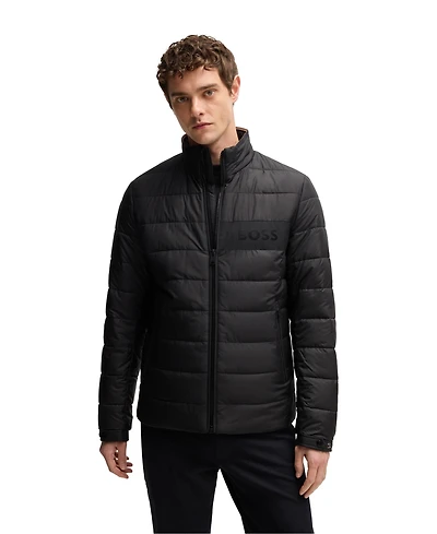 Boss by Hugo Men's Water-Repellent Logo Detail Jacket