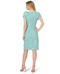 Adrianna Papell Women's Crewneck Bow Dress