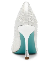 Betsey Johnson Women's Jenii Pointed-Toe Mesh Stiletto Pumps