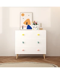 Streamdale Furniture Streamdale Kids 3 Drawer Dresser, Nightstand