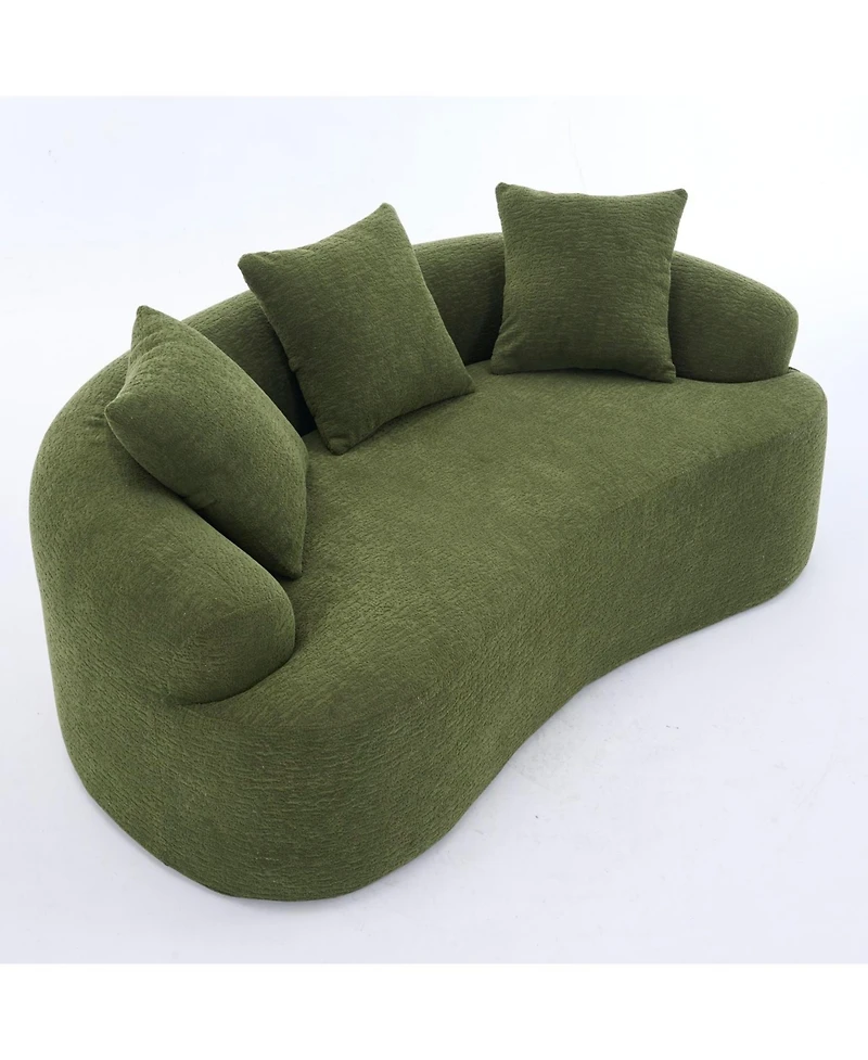 Streamdale Furniture Ly-025 Forest Green Loveseat Sofa