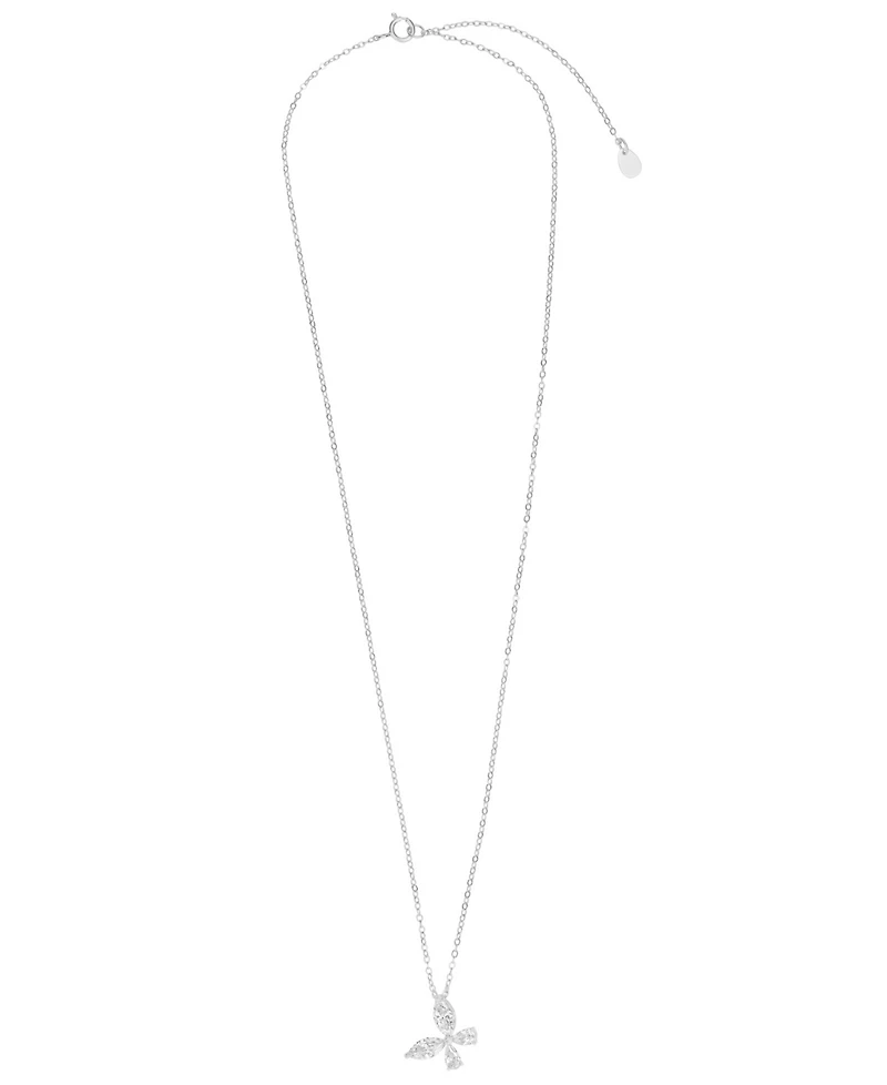 Macy's Cubic Zirconia Butterfly Pendant Necklace