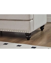 Streamdale Furniture 59.5" Modern Beige Loveseat