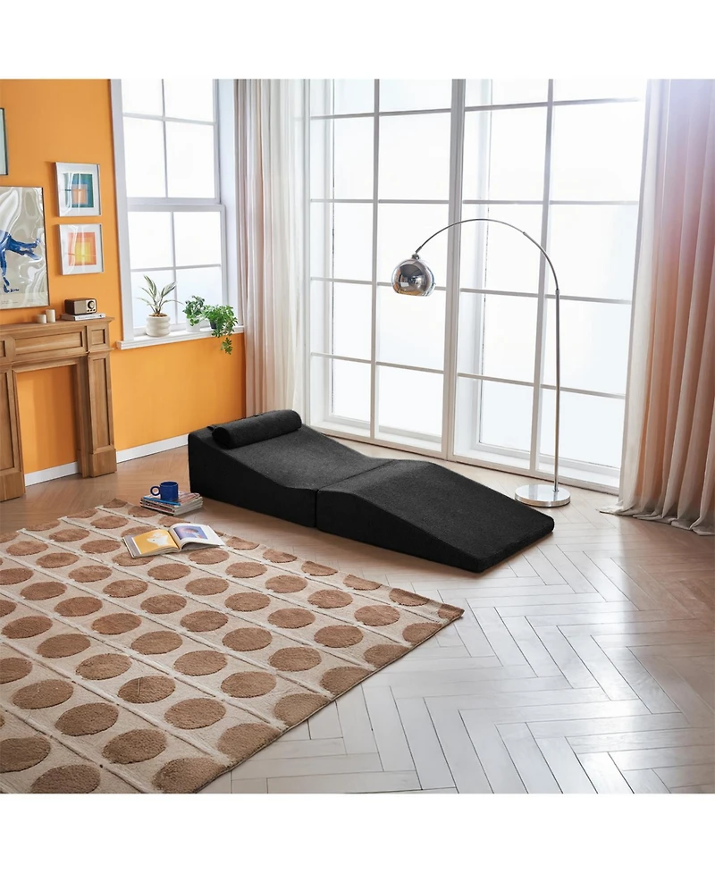 Streamdale Furniture Foldable Sponge Sofa Bed- Portable Lounger for Living Room and Bedroom