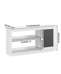 Streamdale Kids Bookshelf Toy Storage Cabinet Chalkboard - White Organizer