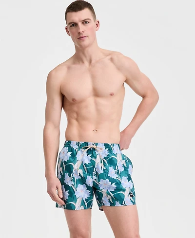 Boss Hugo Men's 5" Tropical Print Swim Trunks