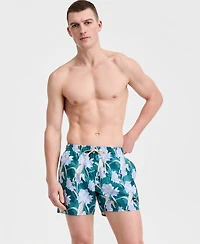 Boss Hugo Men's 5" Tropical Print Swim Trunks